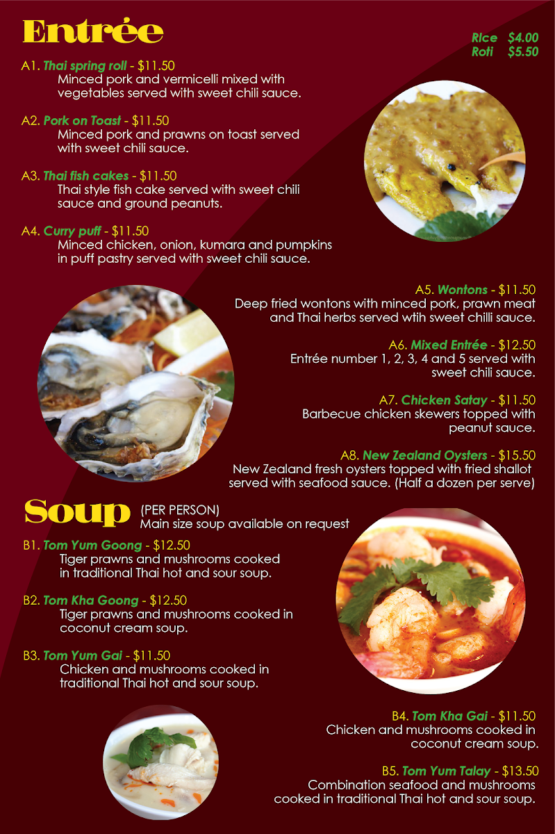 Amazing Thai Restaurant Photo Menu 7