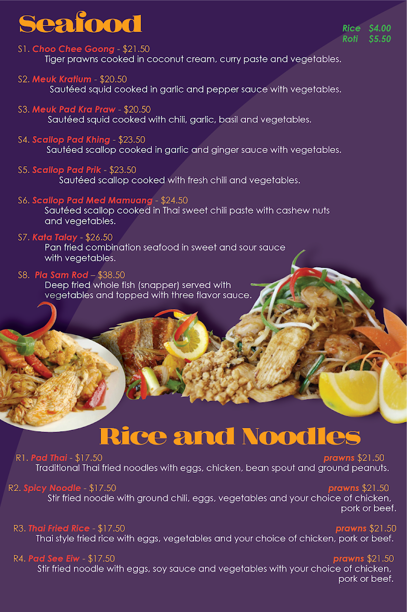 Amazing Thai Restaurant Photo Menu 9
