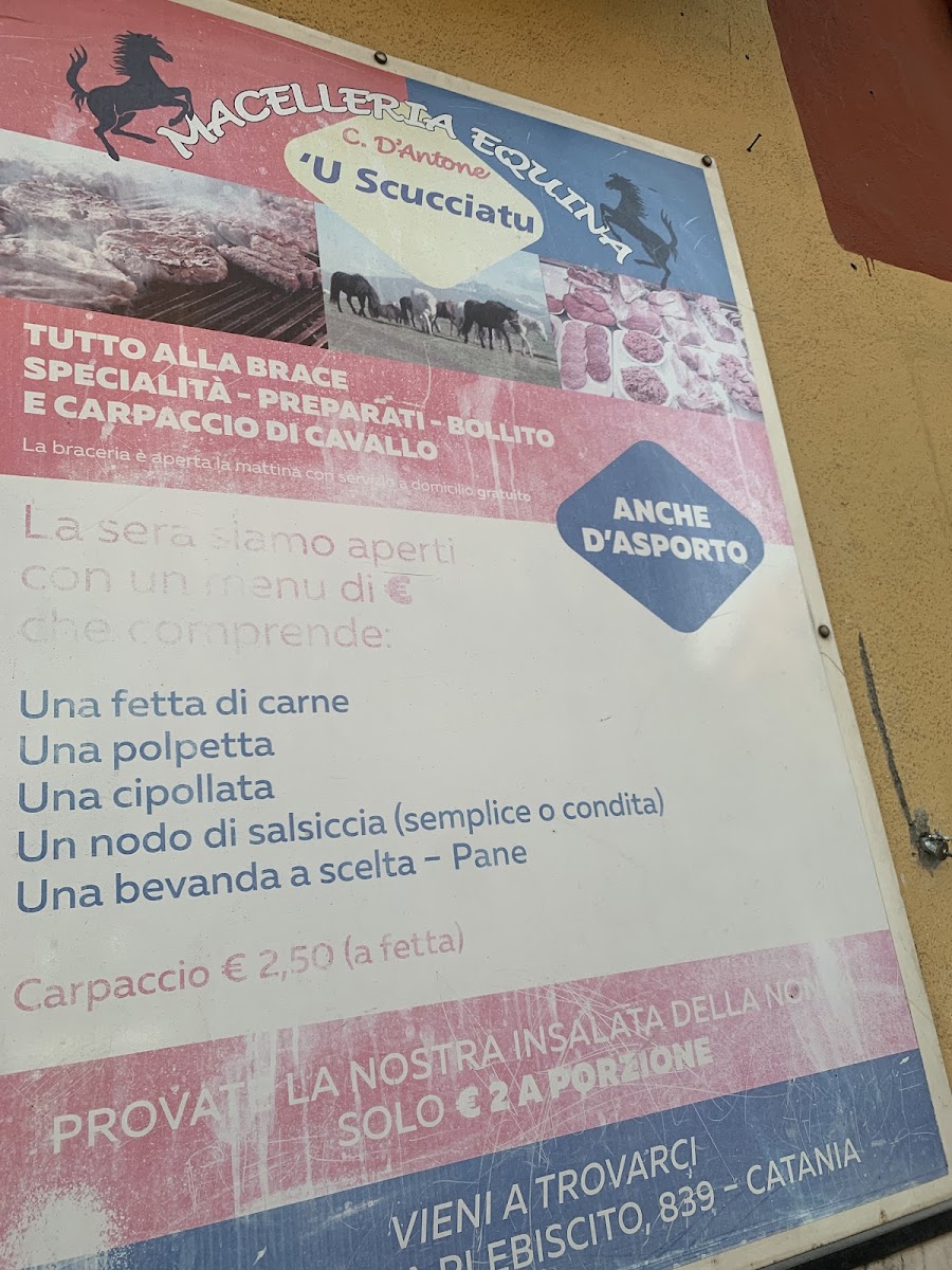 Macelleria Equina D'Antone U Scucciatu Photo Menu 1