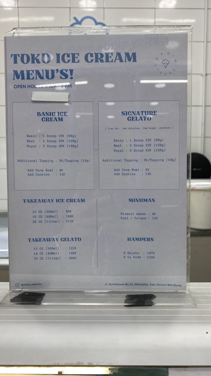 Toko Es Krim Photo Menu 1