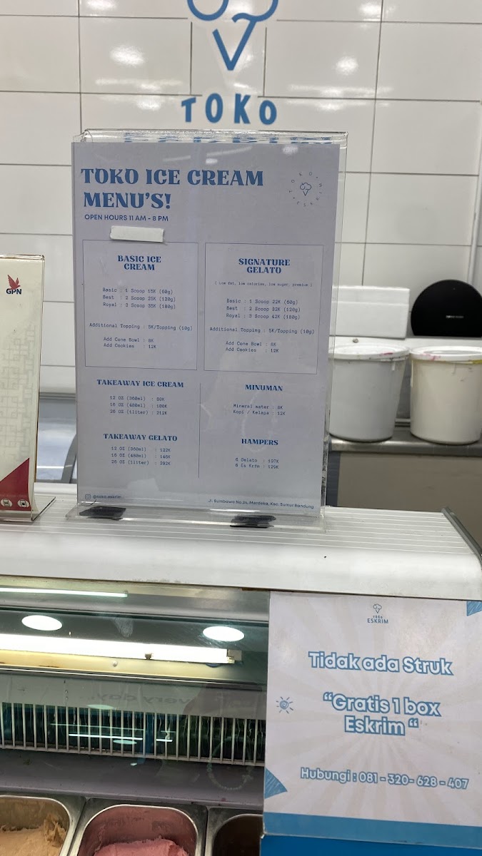 Toko Es Krim Photo Menu 2