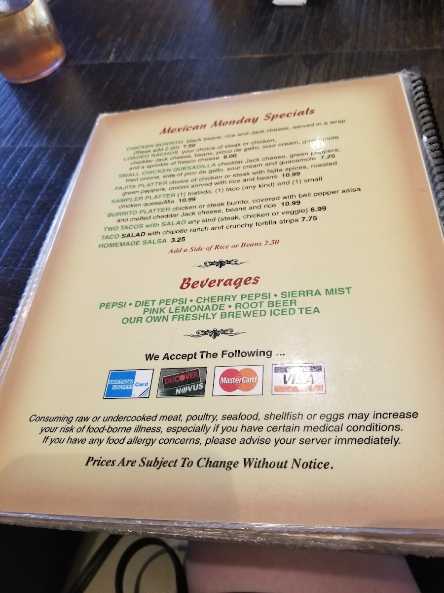 Meglio Pizzeria Photo Menu 4