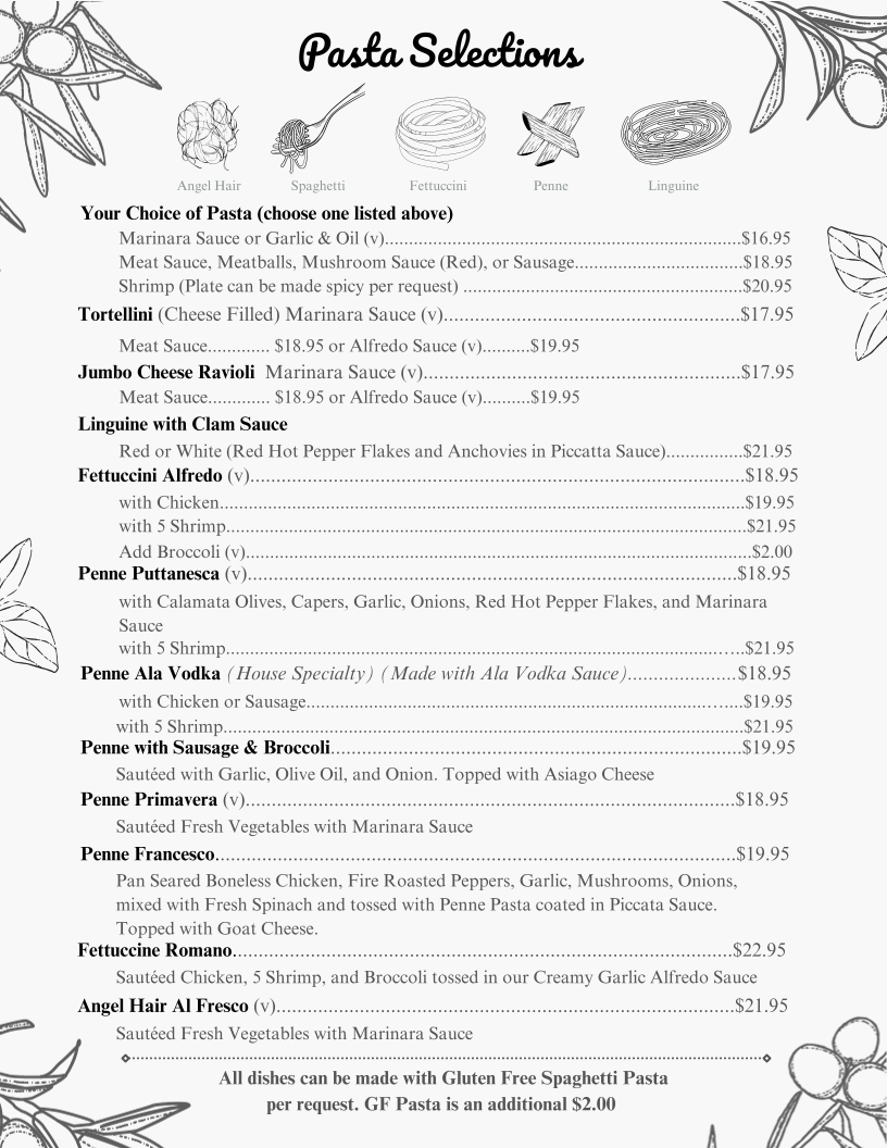 Bambino's Bistro Photo Menu 2
