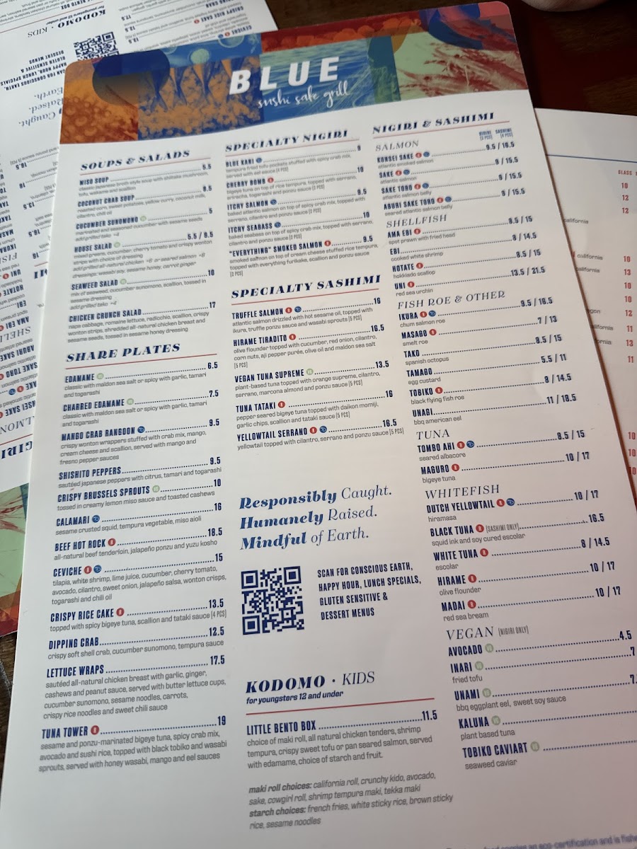 Blue Sushi Sake Grill Photo Menu 10
