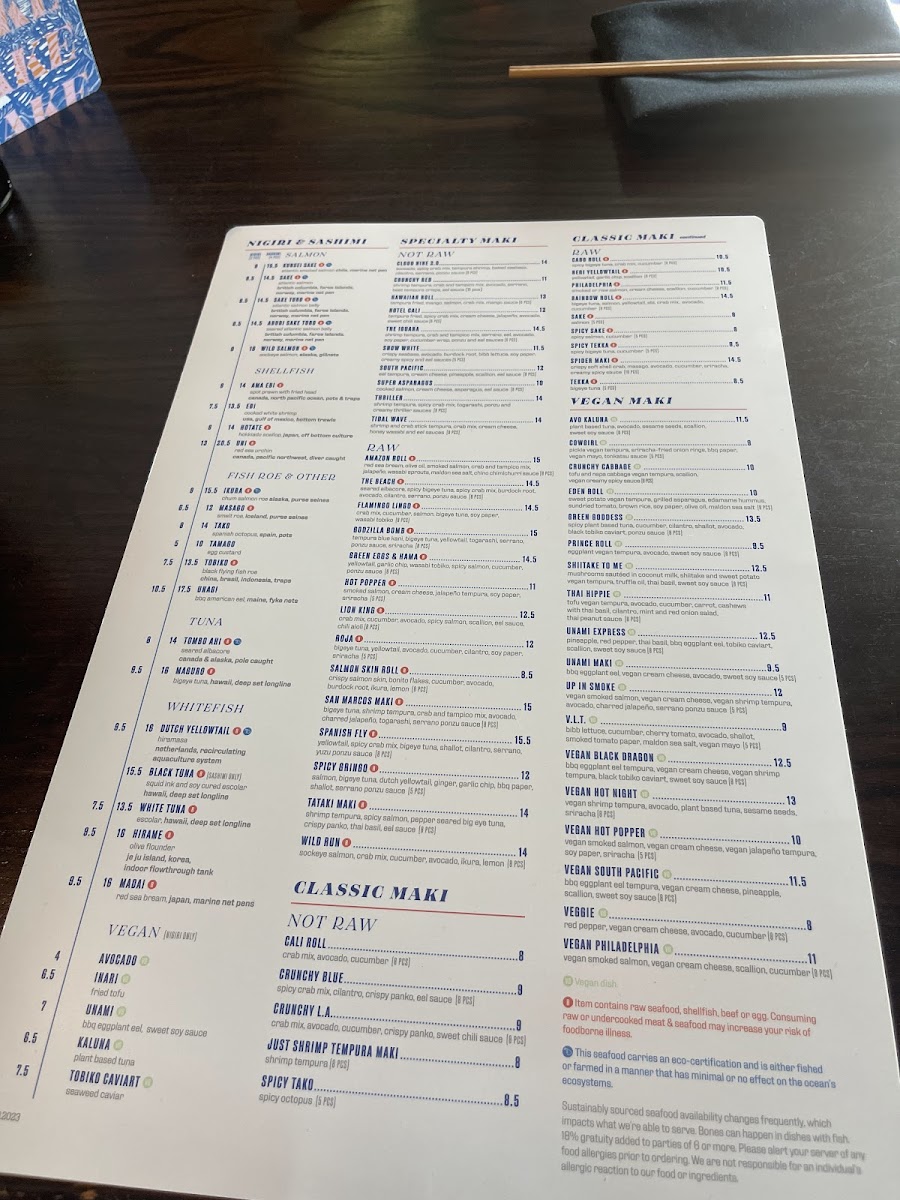 Blue Sushi Sake Grill Photo Menu 6