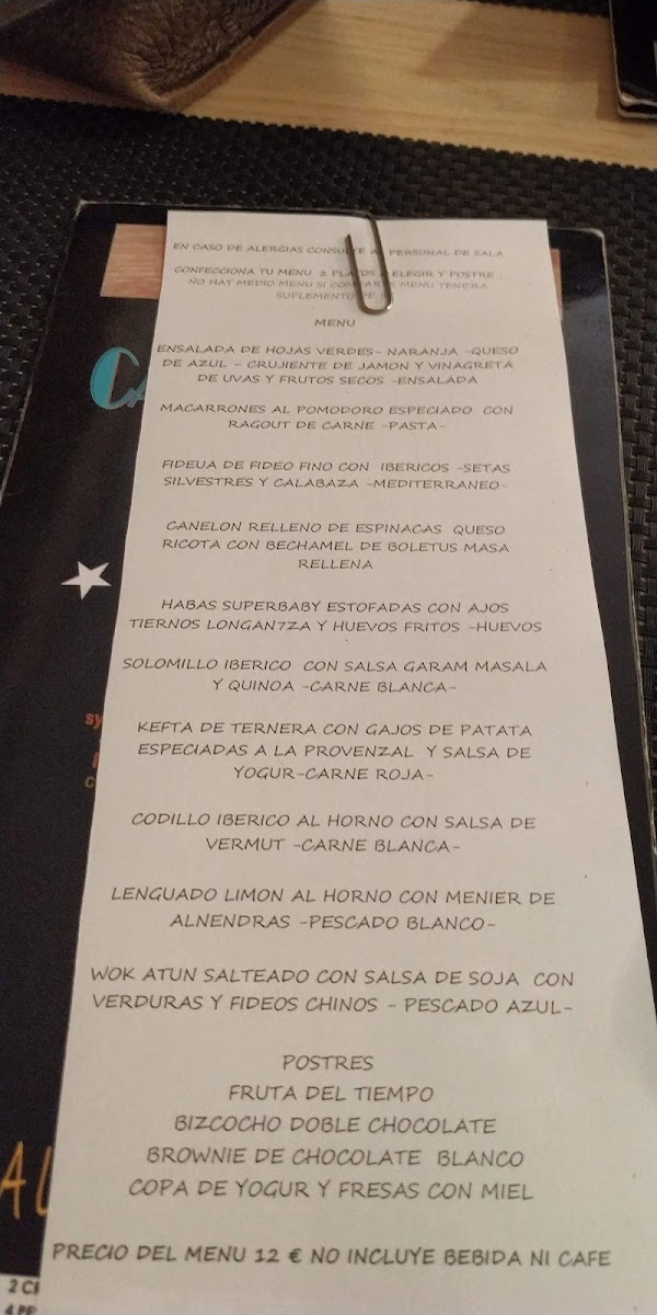 Restaurante Café Cinema Photo Menu 3
