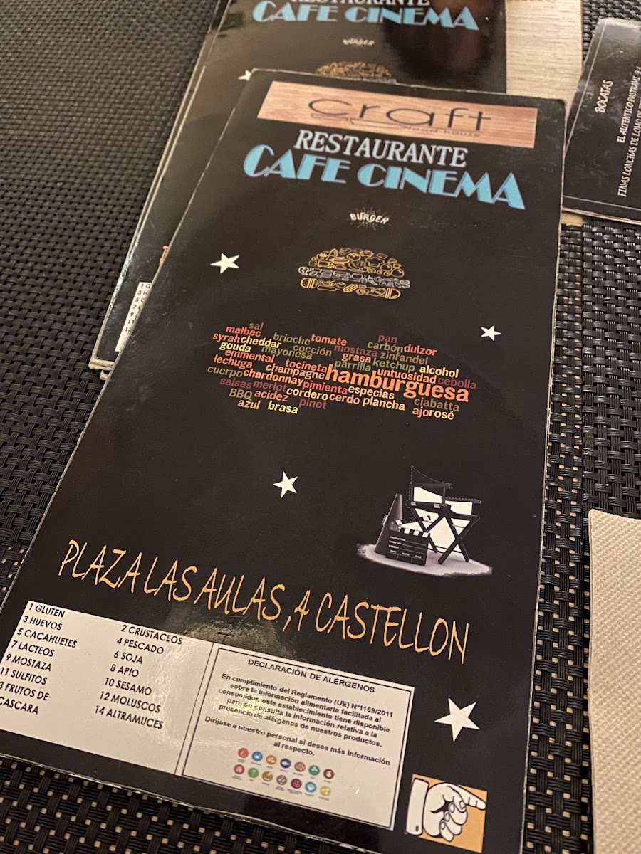 Restaurante Café Cinema Photo Menu 9