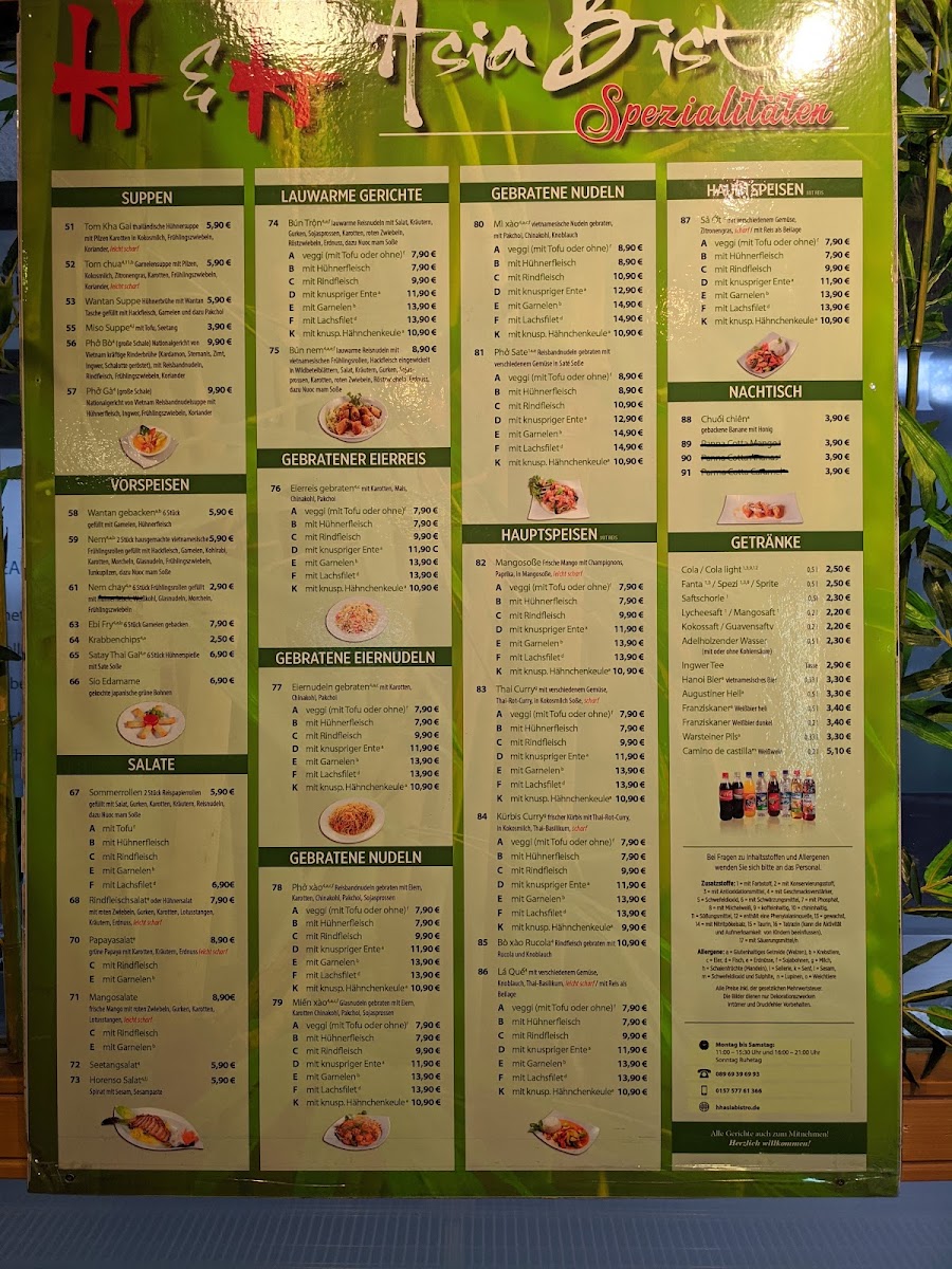 H&H Asia Bistro Photo Menu 5