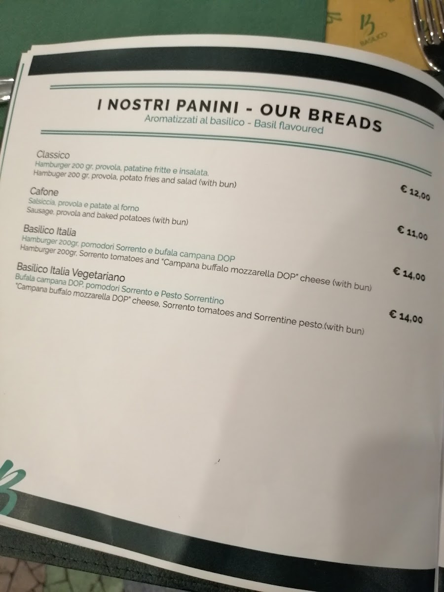 Basilico Italia Photo Menu 7