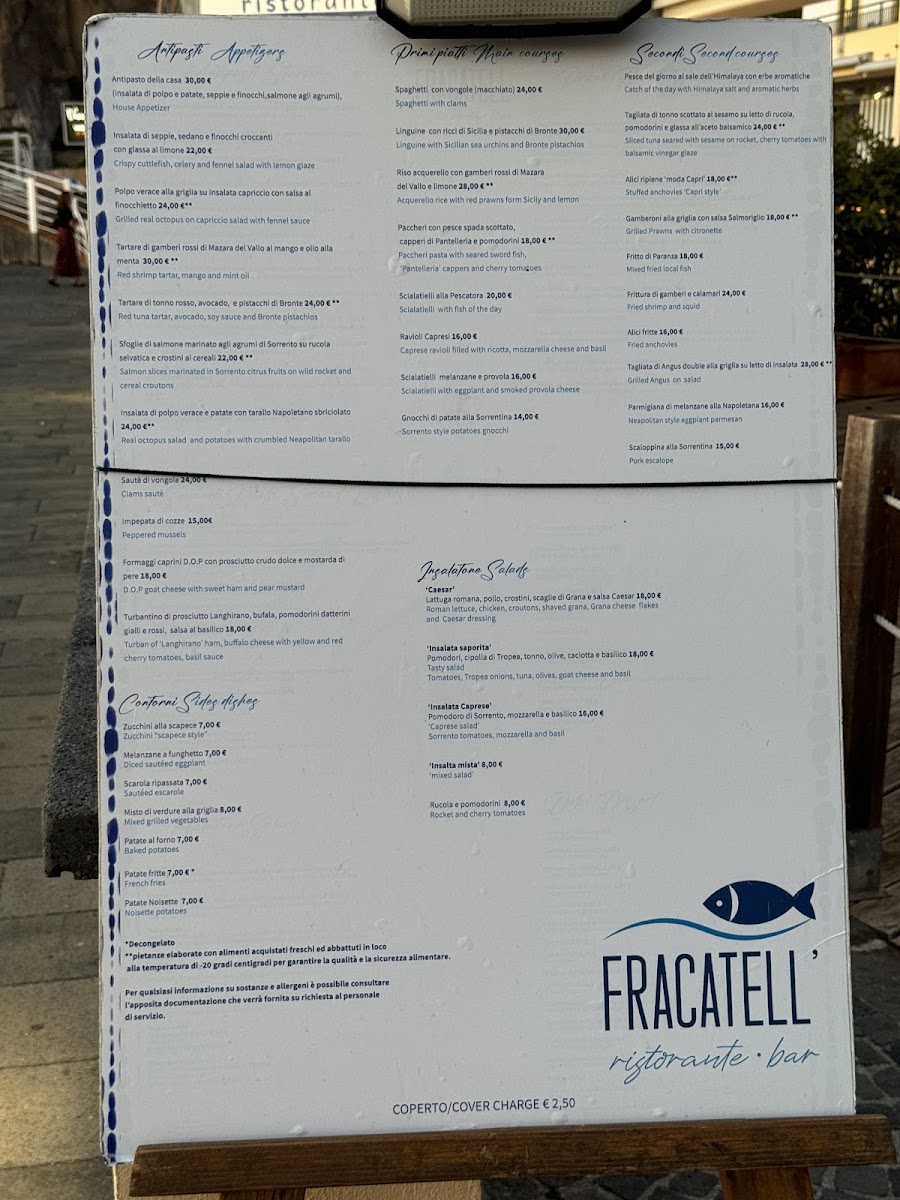Ristorante Fracatell’ Photo Menu 1