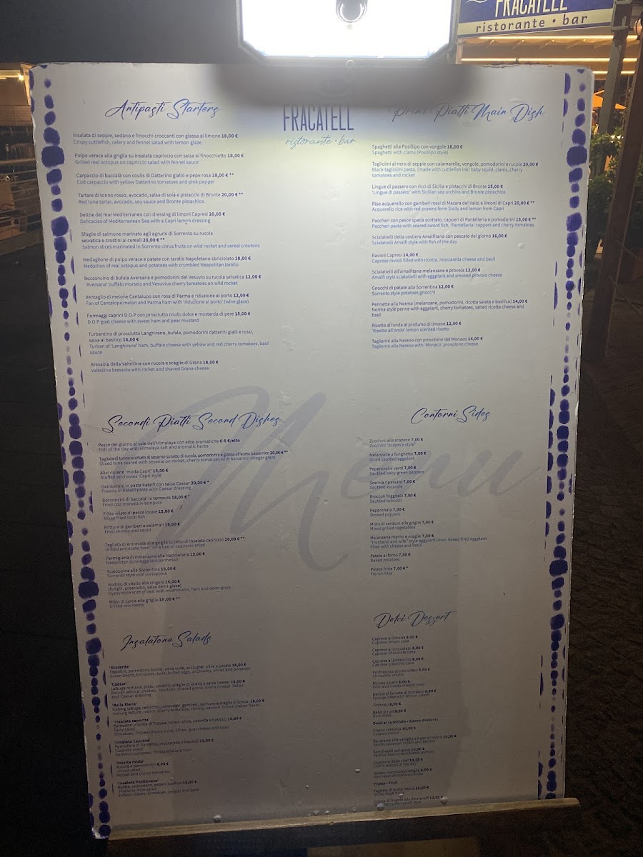 Ristorante Fracatell’ Photo Menu 3