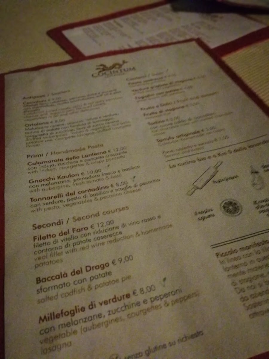Locanda Cocintum Photo Menu 1