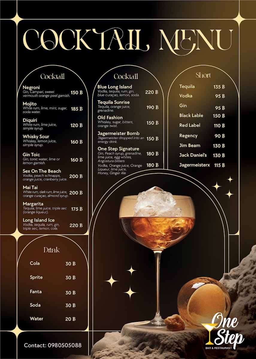 One Step Bar & Restaurant - Bangkok Photo Menu 3