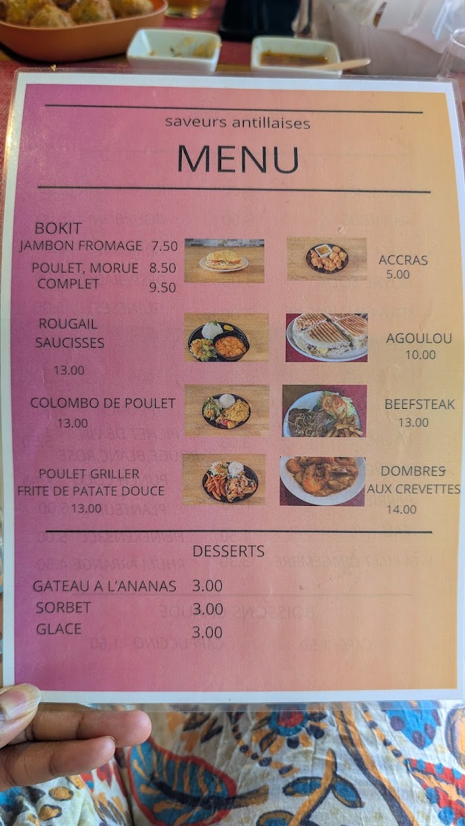 Saveurs antillaises Photo Menu 3