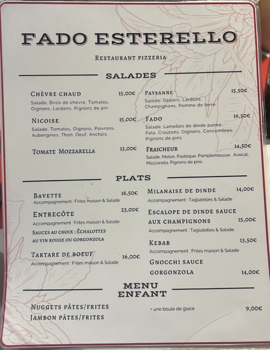 Fado esterello Photo Menu 2