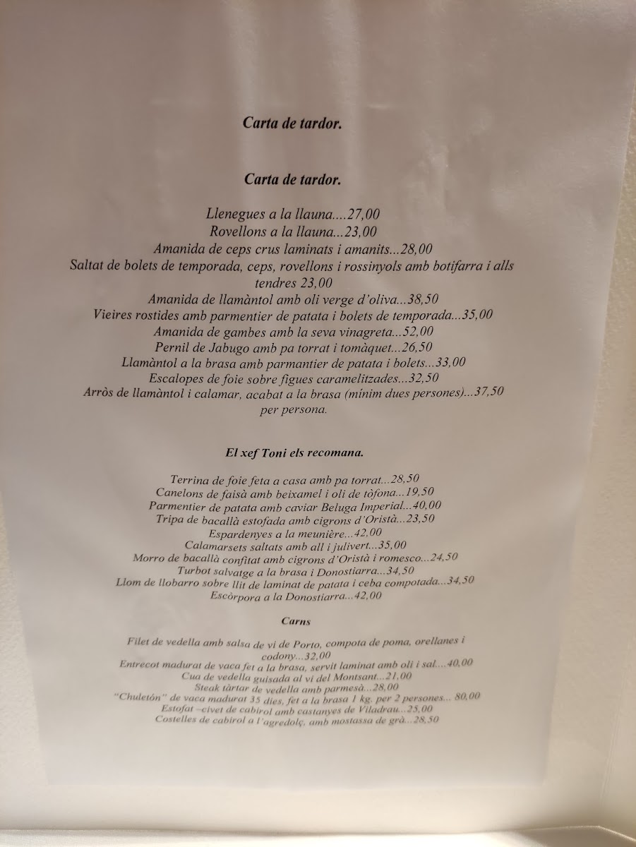 Restaurant Fonda Sala Photo Menu 8
