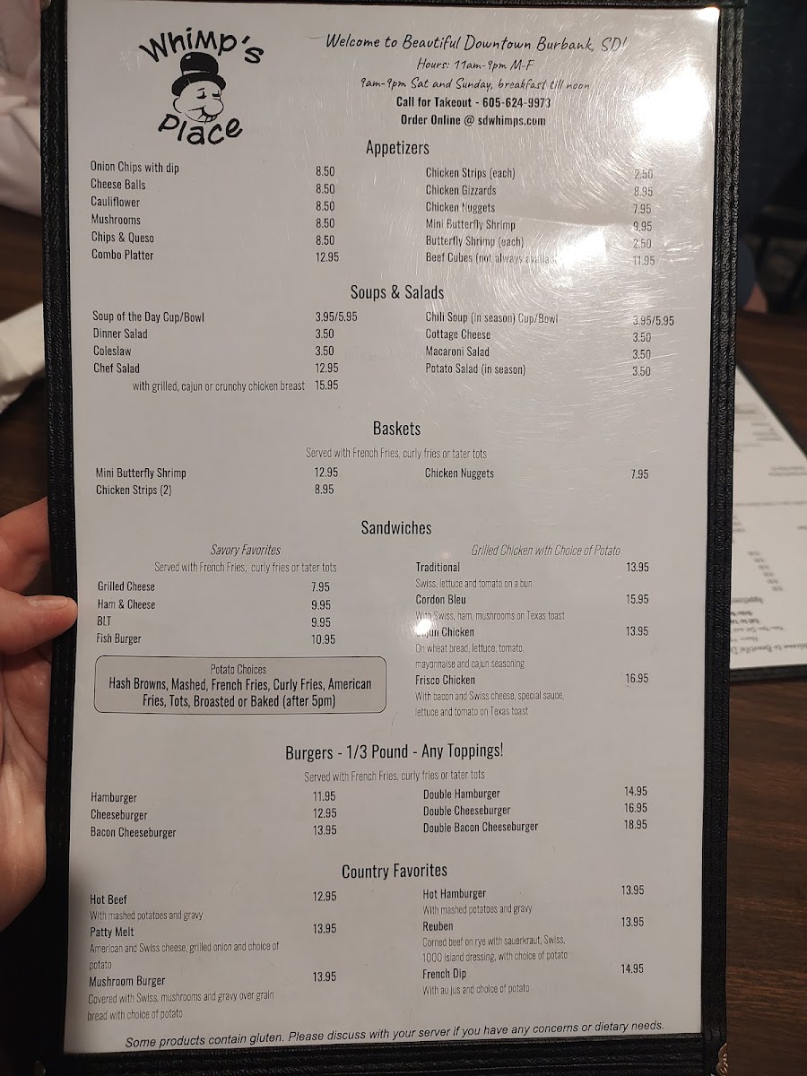 Whimp's Place Photo Menu 4