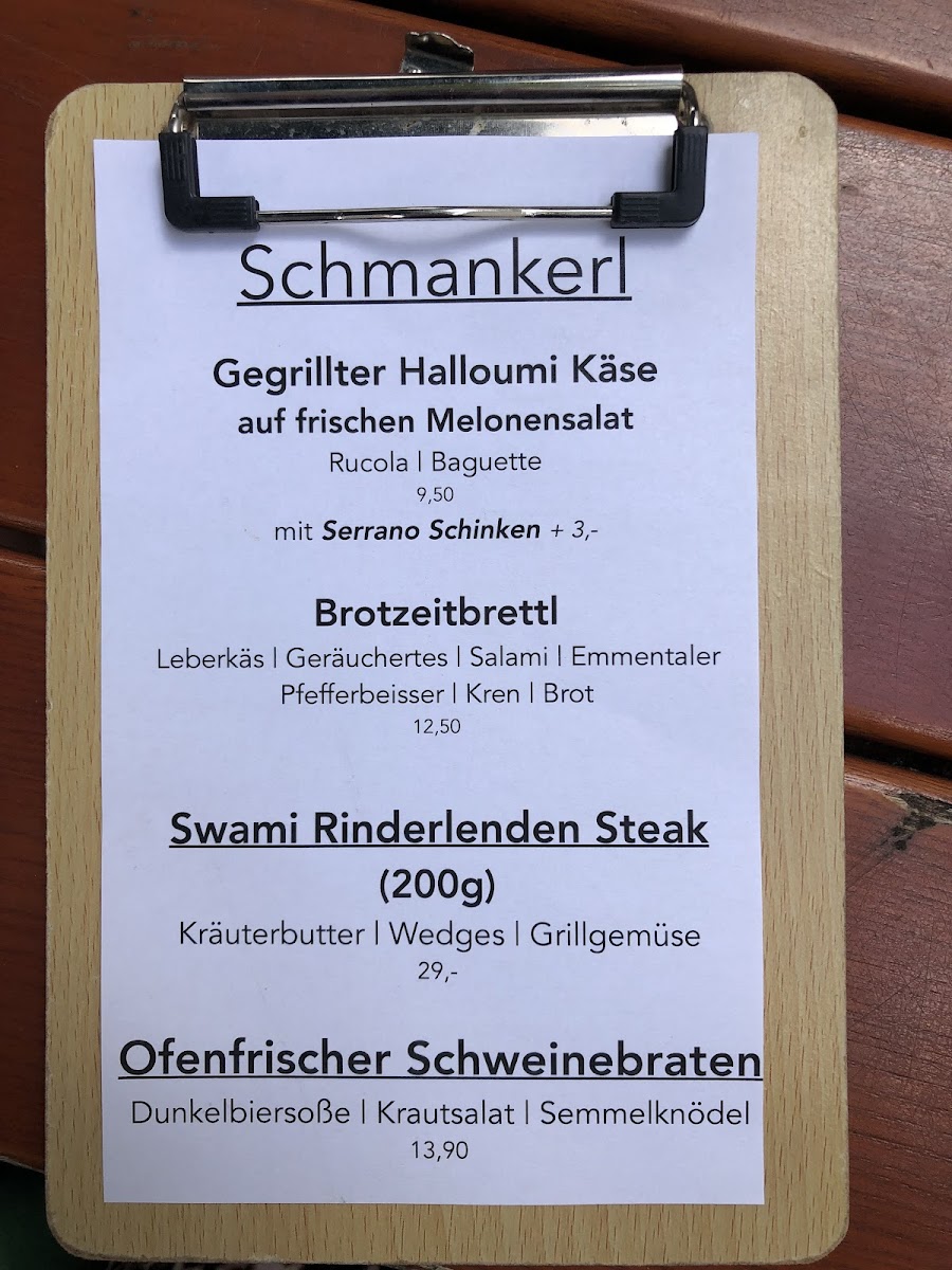 Zum Unterwirt Photo Menu 1