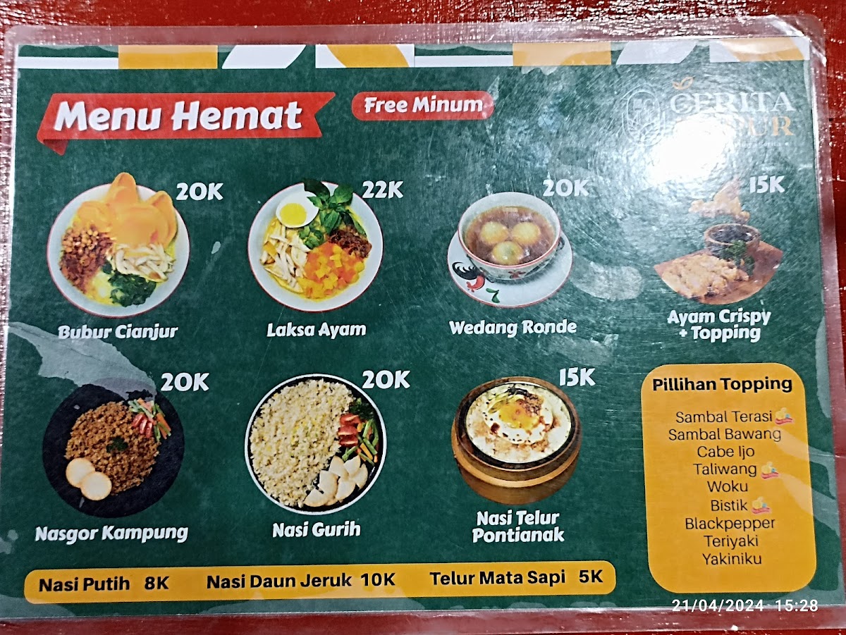 DIMSUM TUAN JIE & CERITA DAPUR Photo Menu 4