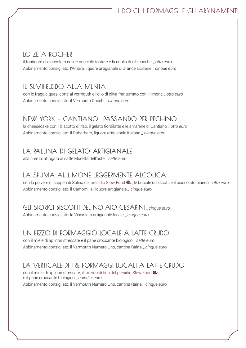Osteria Zanchetti Photo Menu 3