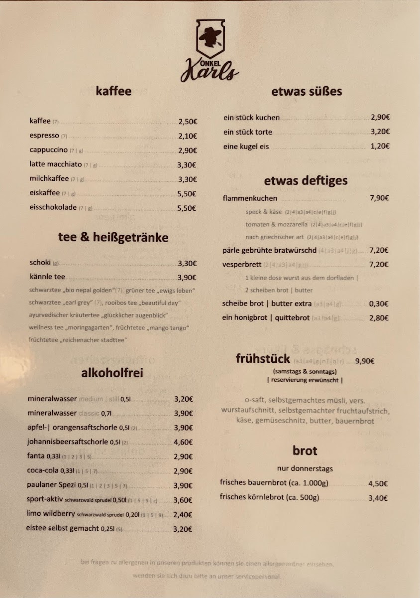 Onkel Karls Photo Menu 2
