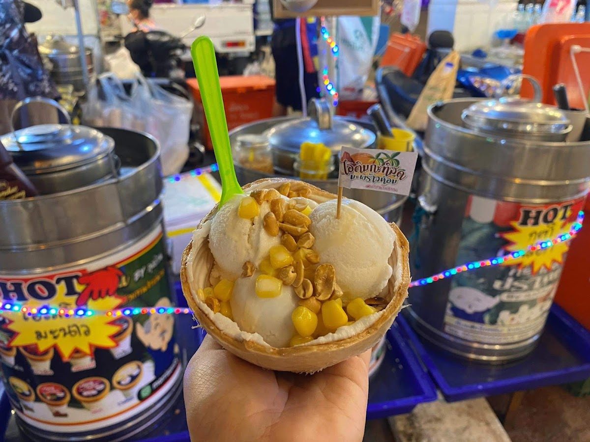 Three Palm Trees Coconut Ice Cream Photo 5