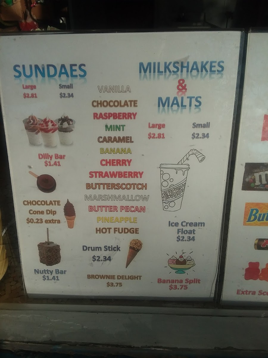 Taste 'E' Freeze Photo Menu 7