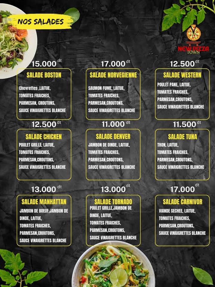 New pizza town Photo Menu 2