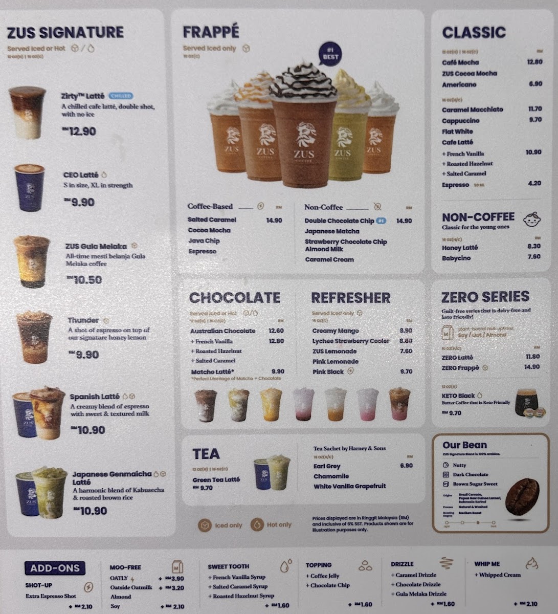 ZUS Coffee - Alamanda Shopping Centre Photo Menu 1
