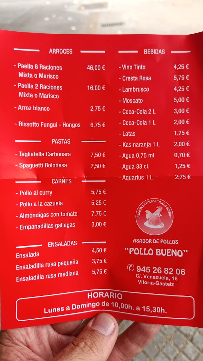 Pollo Bueno Photo Menu 1