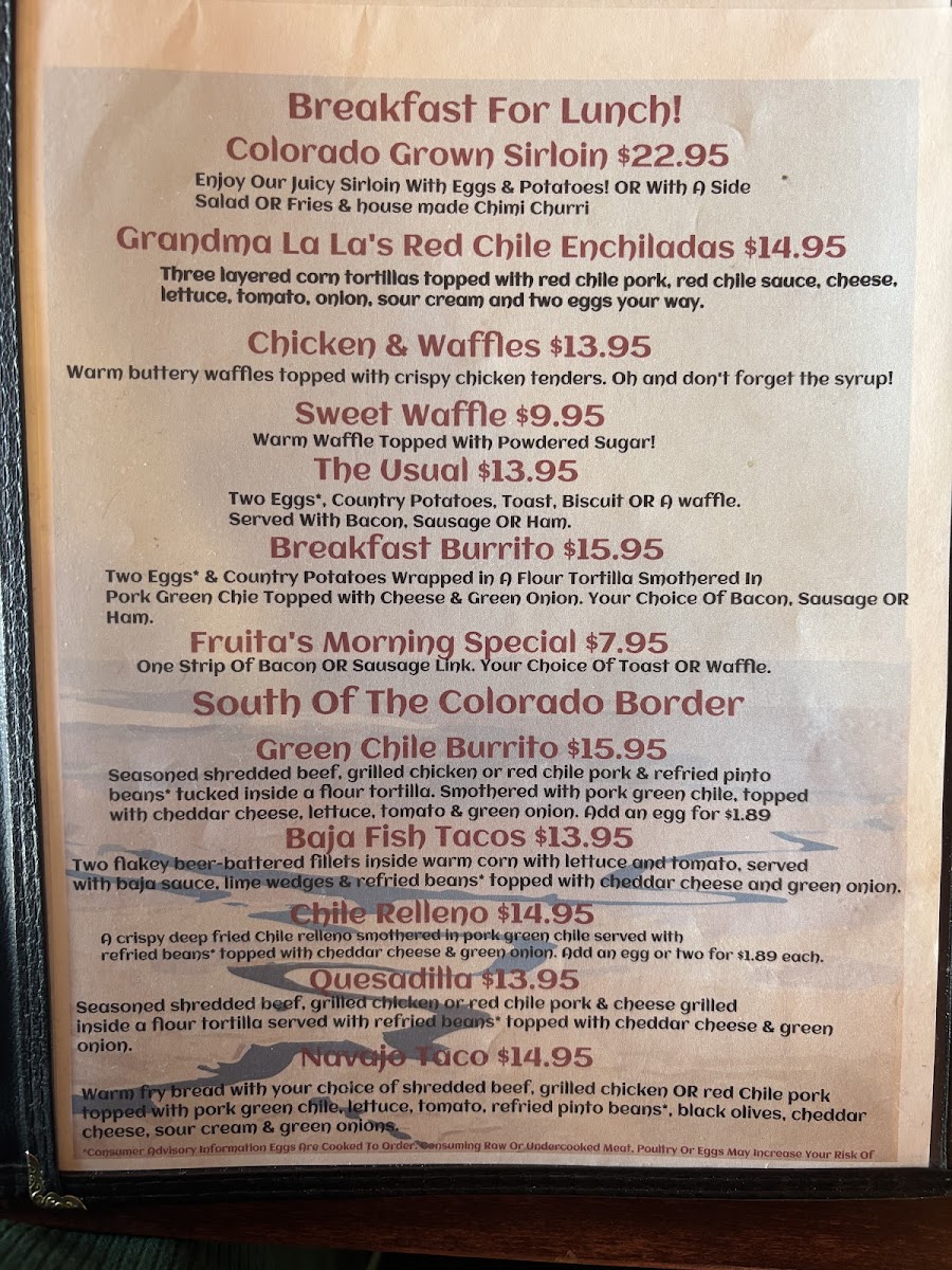 KJ's Good Eats Photo Menu 1