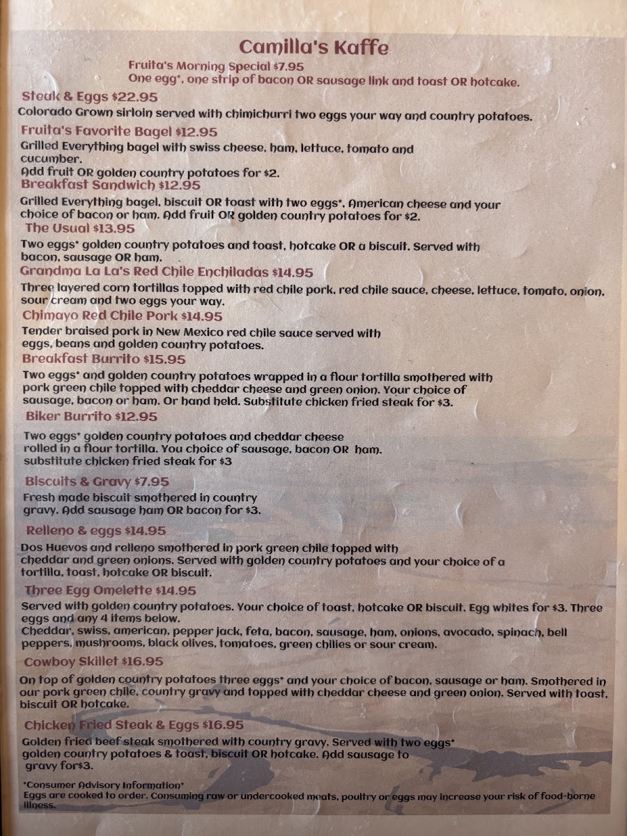 KJ's Good Eats Photo Menu 2