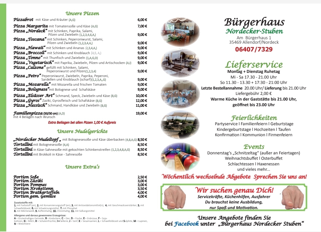 Bürgerhaus Nordecker Stuben Photo Menu 1