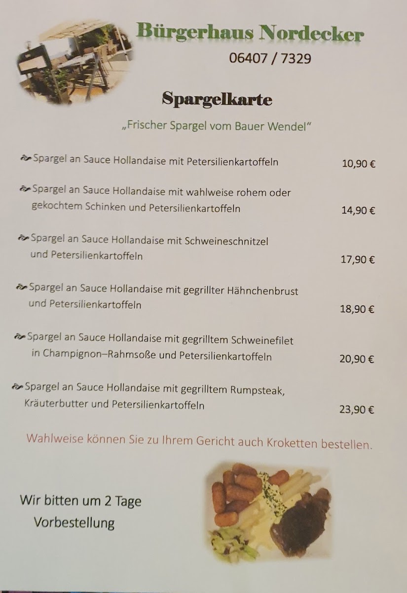Bürgerhaus Nordecker Stuben Photo Menu 5