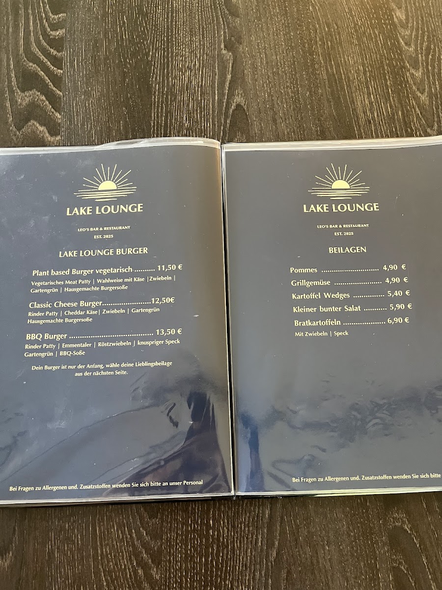 LAKE LOUNGE - LEO'S BAR & RESTAURANT Photo Menu 1