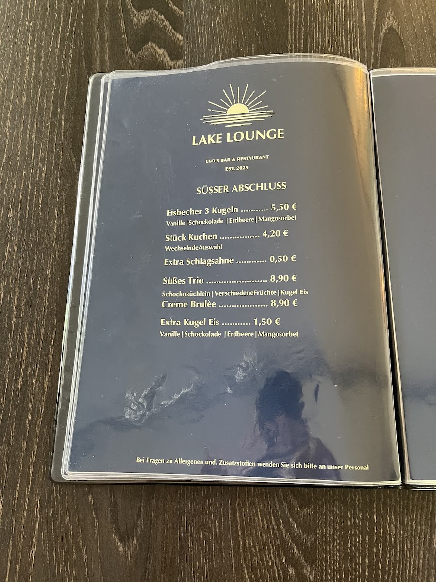 LAKE LOUNGE - LEO'S BAR & RESTAURANT Photo Menu 2