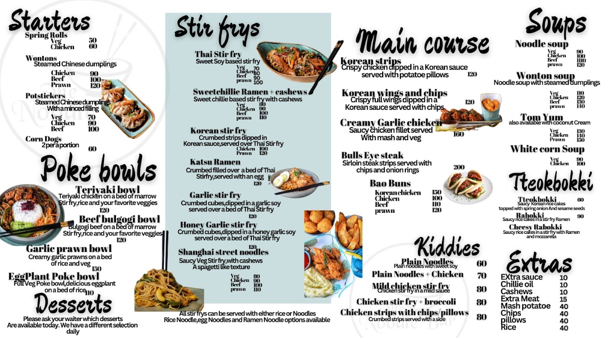 The Noodle Bar Photo Menu 3