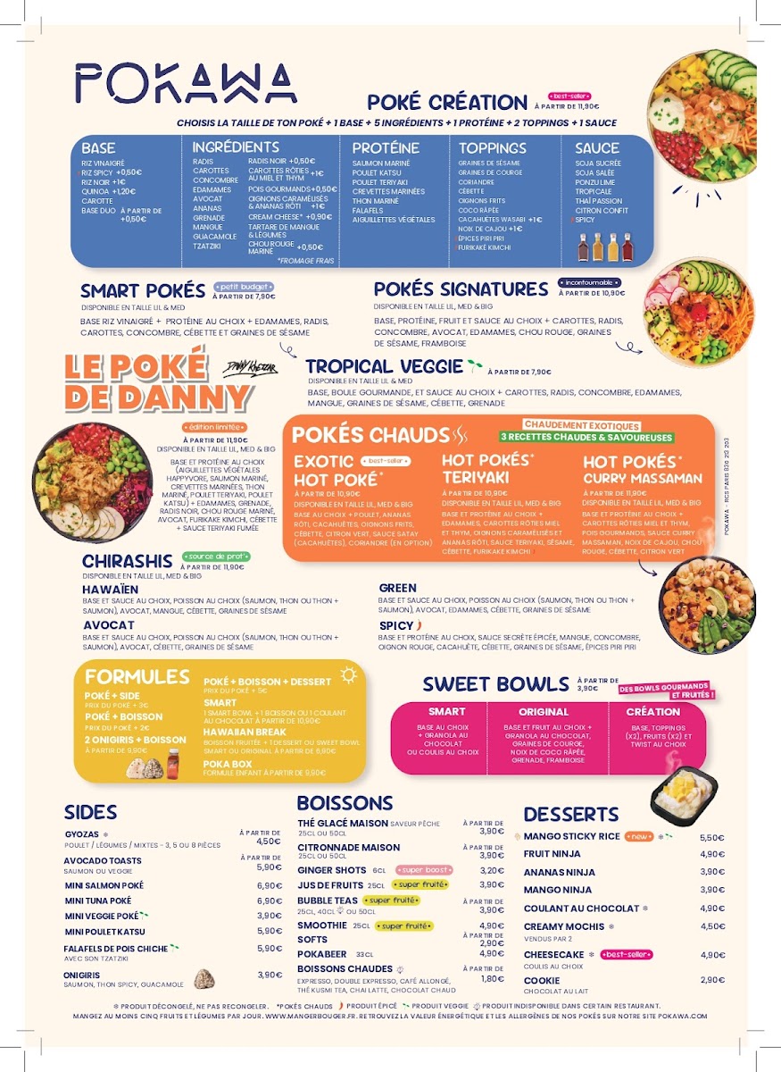POKAWA Poké bowls Photo Menu 1