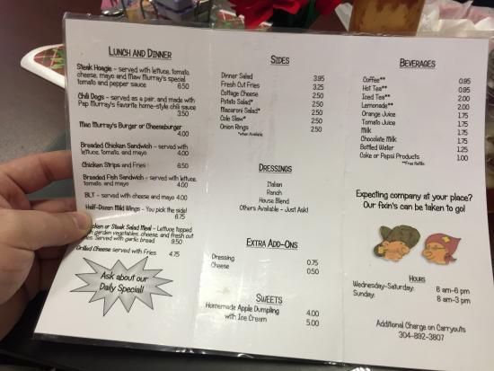 Company’s Comin’ Murray’s Downhome Diner Photo Menu 3