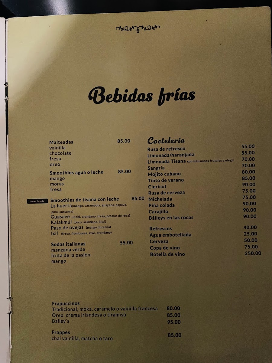 La Tisana Cafe Photo Menu 2
