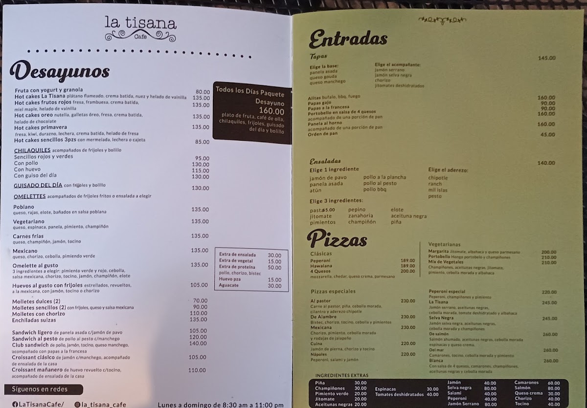 La Tisana Cafe Photo Menu 3