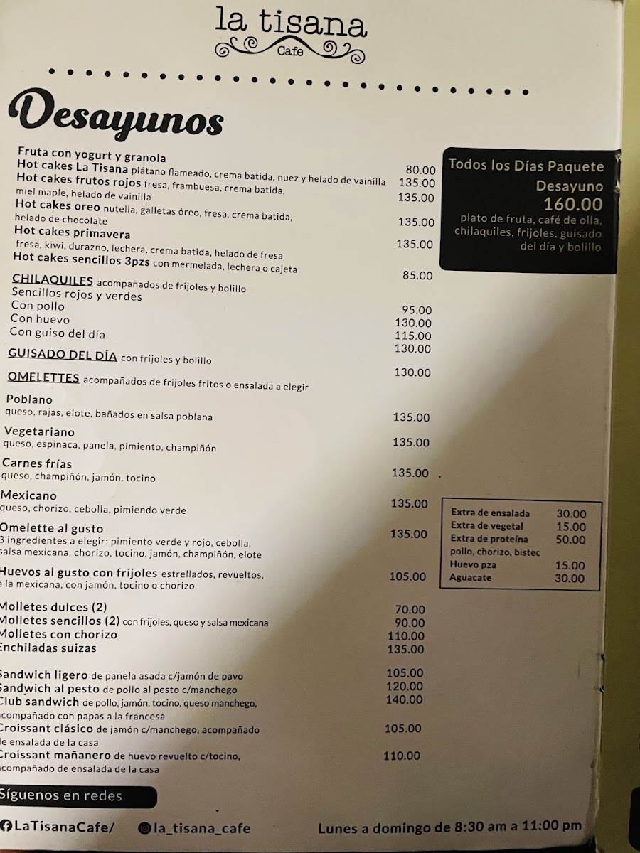 La Tisana Cafe Photo Menu 4