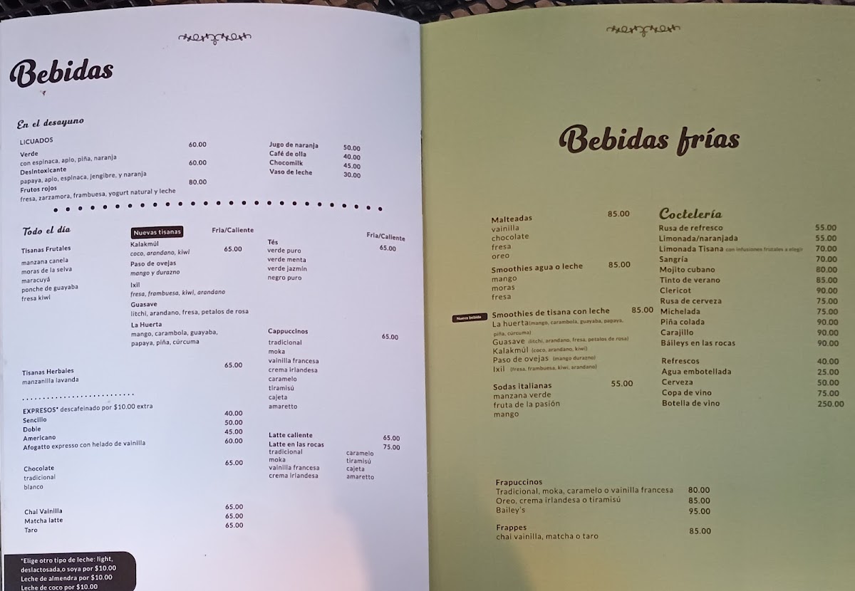 La Tisana Cafe Photo Menu 7