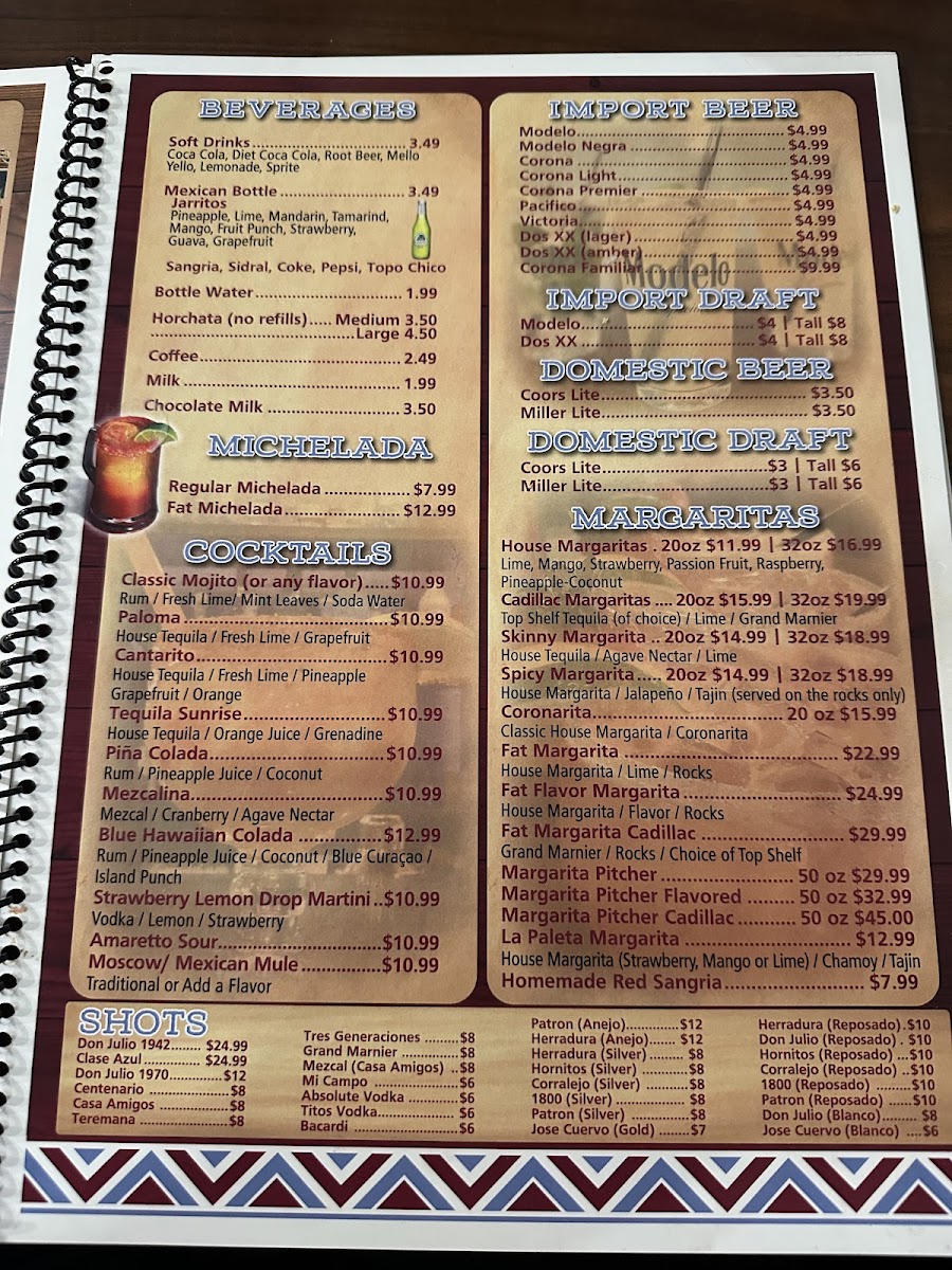 San Jose Mexican Restaurant Photo Menu 4
