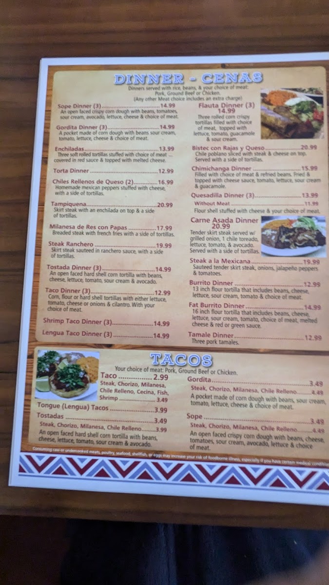 San Jose Mexican Restaurant Photo Menu 8