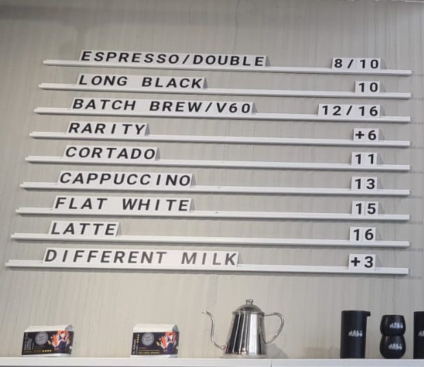 MABO ONE - Specialty Coffee Shop Photo Menu 2