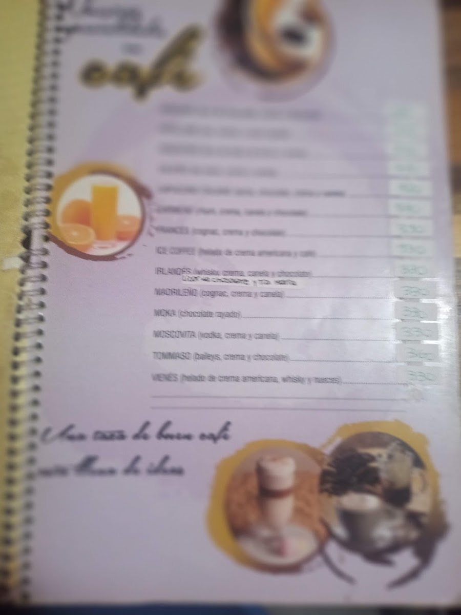Tommaso Photo Menu 1