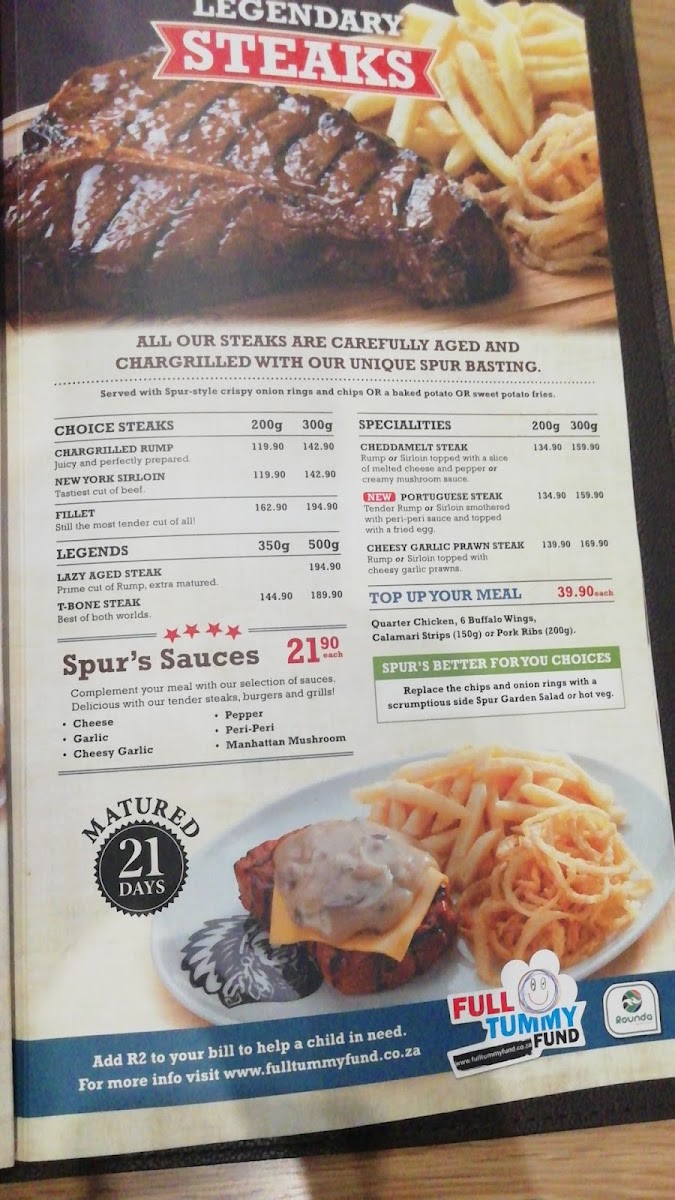 Red Oak Spur Photo Menu 6