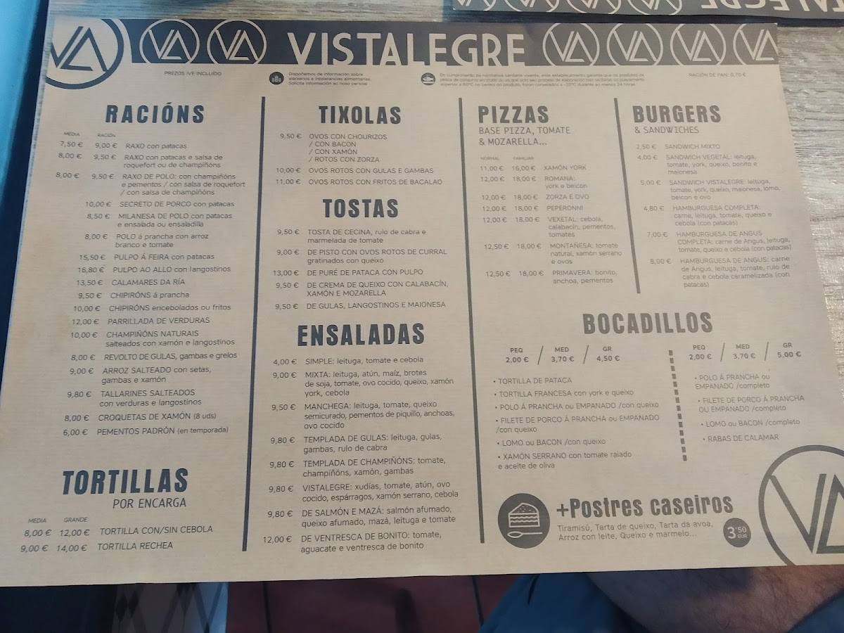 Cafetería Vista Alegre Photo Menu 5