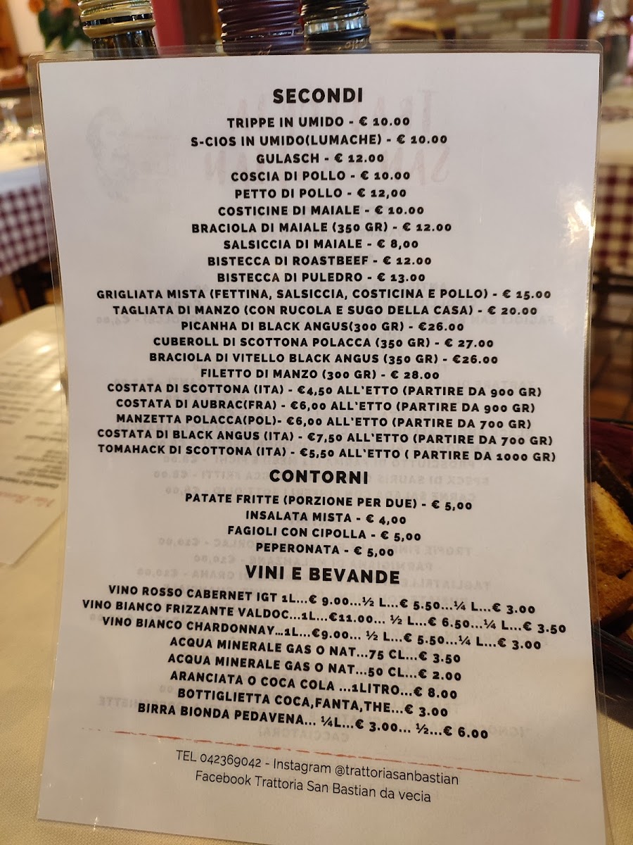 Trattoria San Bastian 'da Vecia' Photo Menu 3